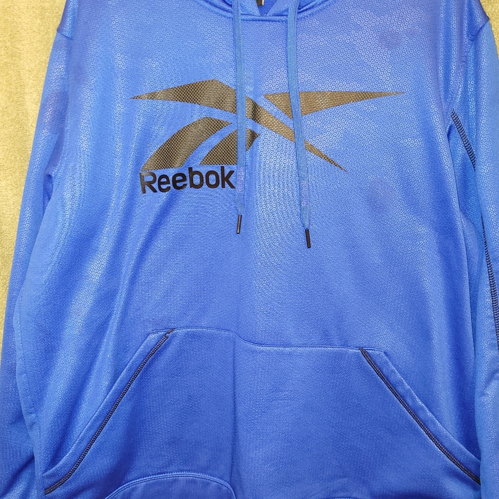 Men's Reebok Blue Hoodie Size X-Large